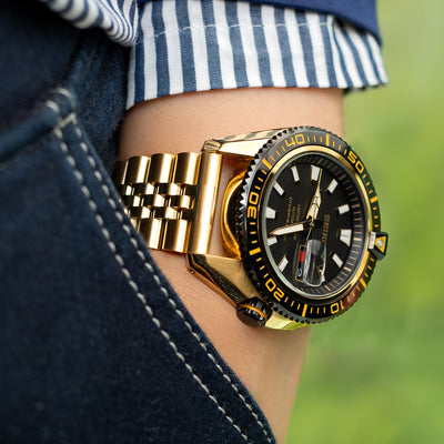 六款金色腕錶及其完美結合的錶帶款式