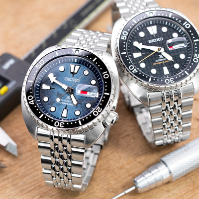 配合新款SEIKO精工5號、復刻和王者鮑魚、ORIENT東方錶Kamasu，全新推出錶帶系列【GOMA 高米】實心BOR鋼錶帶！