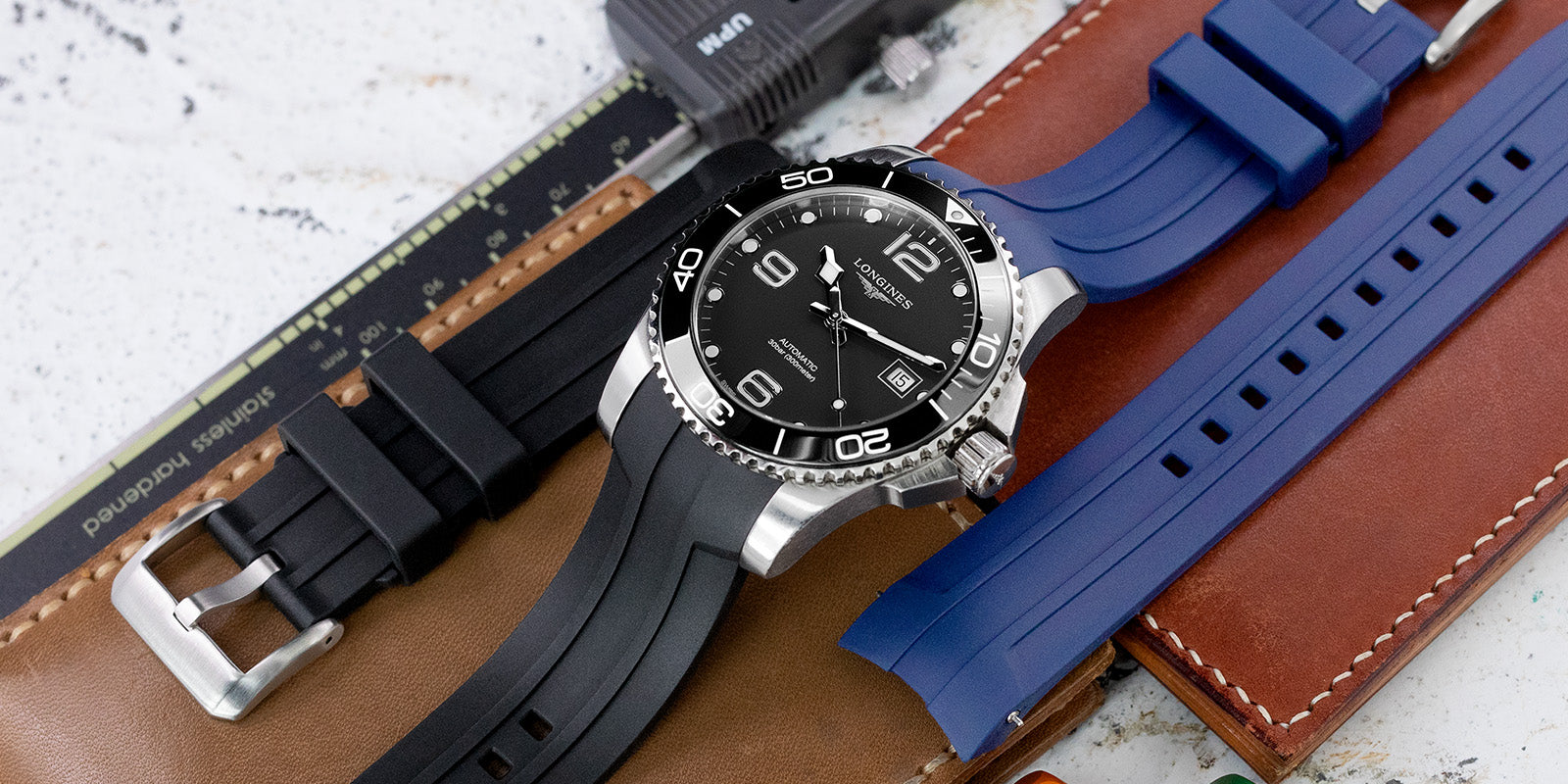 Longines浪琴錶 Hydroconquest 征服系列專用錶帶