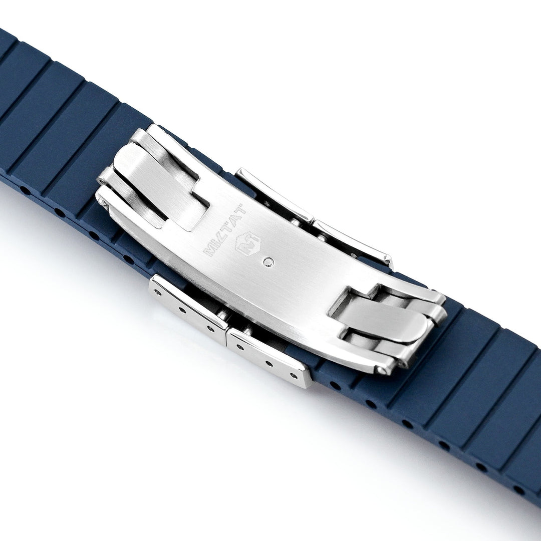 20mm FKM31 Navy Blue Rubber Quick Release Watch Band for TUD BB58 Strapcode watch bands