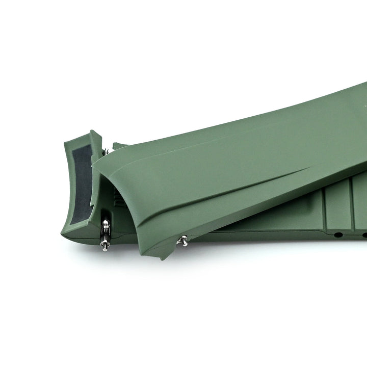 20mm FKM31 Military Green Rubber Quick Release Watch Band for TUD BB58 Strapcode watch bands