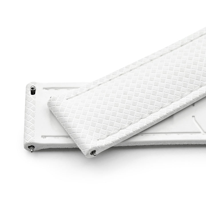 Off White FKM37 Rubber Q.R. Deployant Watch Band, 20mm or 22mm Strapcode watch bands