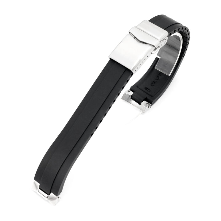 CB 20mm MX03-733 Hamilton漢密爾頓 卡其野戰38mm系列專用錶帶 黑色FKM橡膠嵌入式鋼彎錶耳｜Crafter Blue