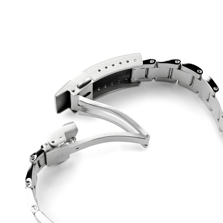 SEIKO 精工 Speed Timer 太陽能計時碼錶 SSC813 SSC815 SSC817 代用錶帶 超級3D三板式 不鏽鋼 V形潛水扣專用帶