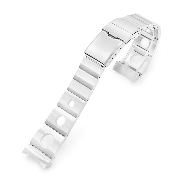 SEIKO 5 精工5號 Sports 機械自動上鍊40mm水鬼 SRPE51 SRPE53 SRPG35 代用錶帶 圓環賽車款II 不鏽鋼 Baton潛水扣專用帶