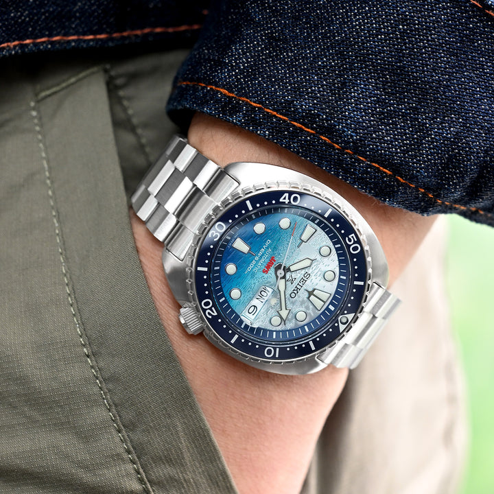 SEIKO 精工復刻海龜 SRP777 SRP775 SRPA21 (PADI) 代用鋼錶帶 凱撒三板式 不鏽鋼 V形潛水扣專用帶