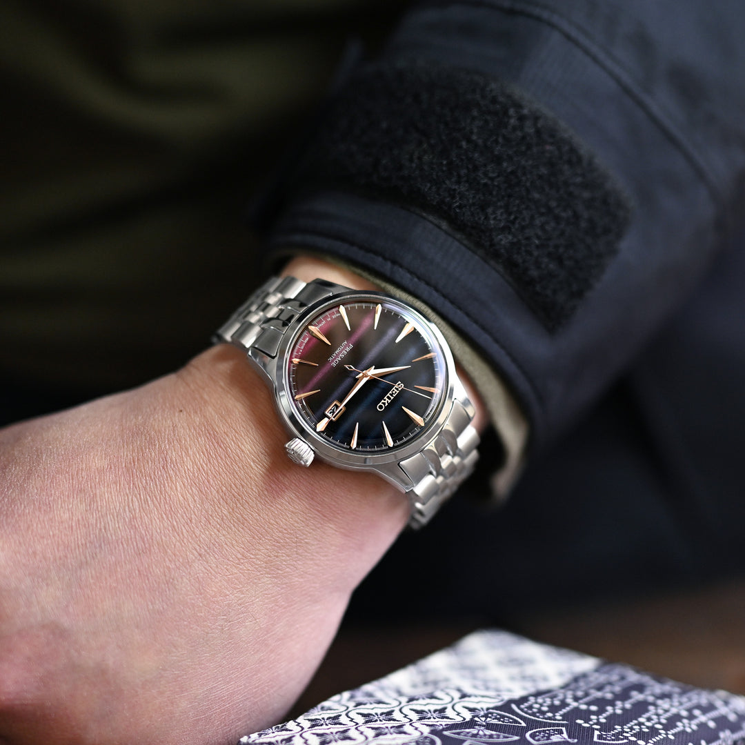 SEIKO 精工雞尾酒系列 SRPB41 SSA345 SSA341 代用錶帶 安哥斯五珠 不鏽鋼 V形潛水扣專用帶