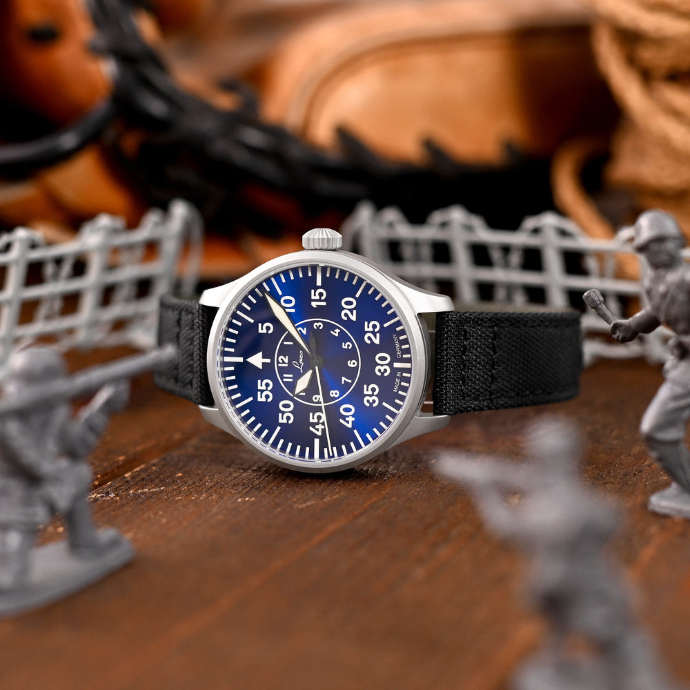 Laco Aachen Blaue Stunde 39 Pilot Watch Strapcode watch bands