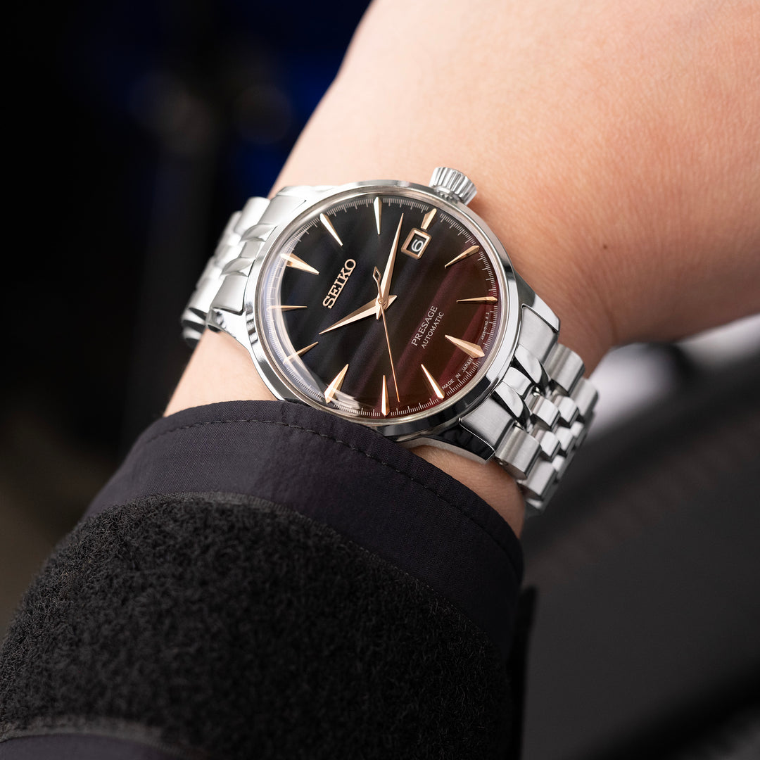 SEIKO 精工雞尾酒系列 SRPB41 SSA345 SSA341 代用錶帶 安哥斯五珠 不鏽鋼 V形潛水扣專用帶