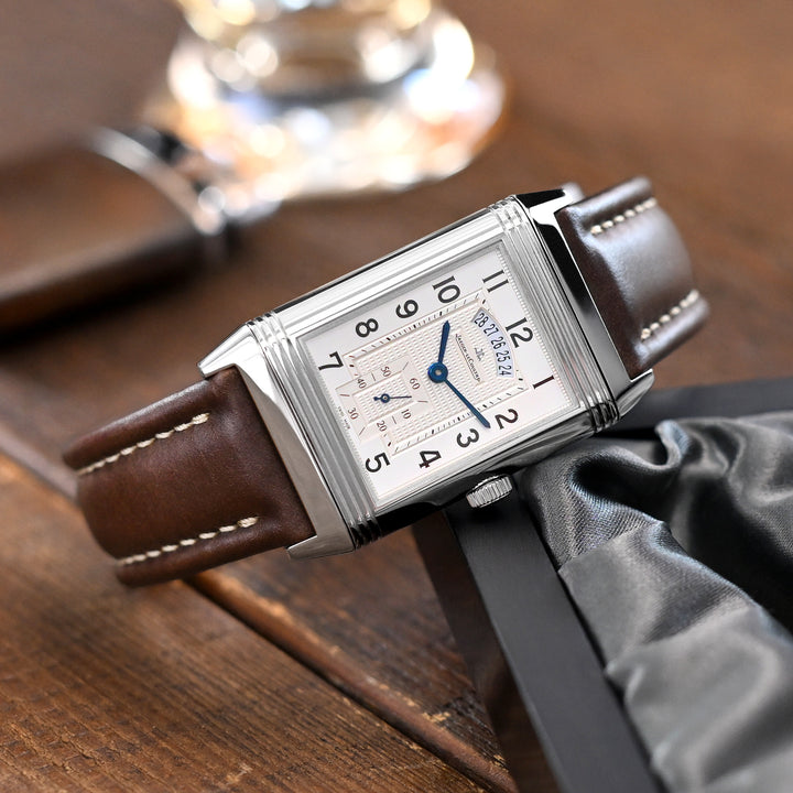 19mm, 20mm, 22mm或23mm棕色飛行員Horween Chromexcel皮革快拆錶帶