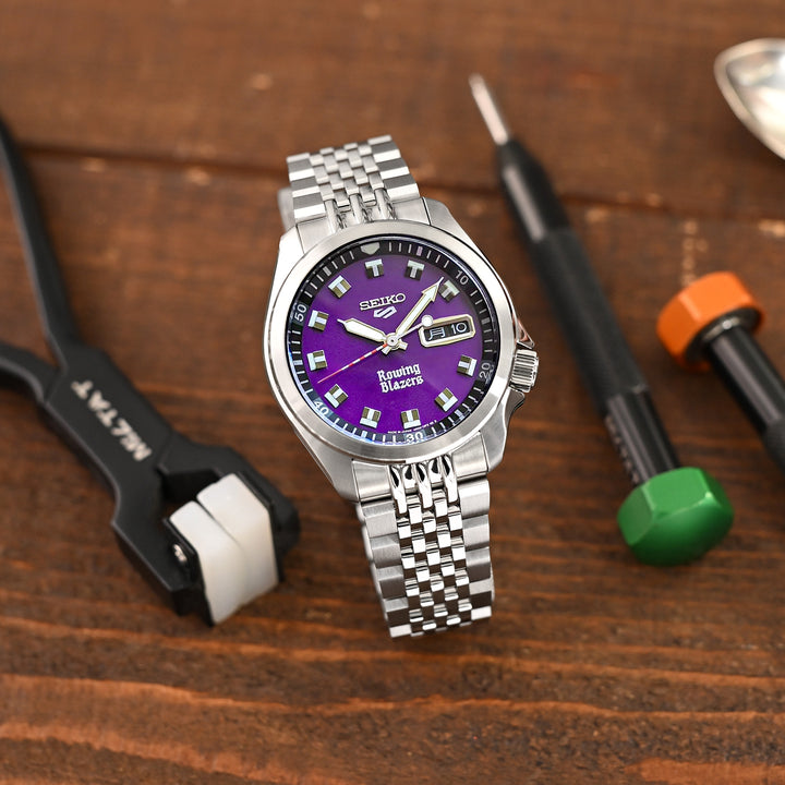 SEIKO 5 精工5號 Sports 機械自動上鍊40mm水鬼 SRPE51 SRPE53 SRPG35 代用錶帶 小行星鋼錶帶 不鏽鋼 V形潛水扣 中間拋光版