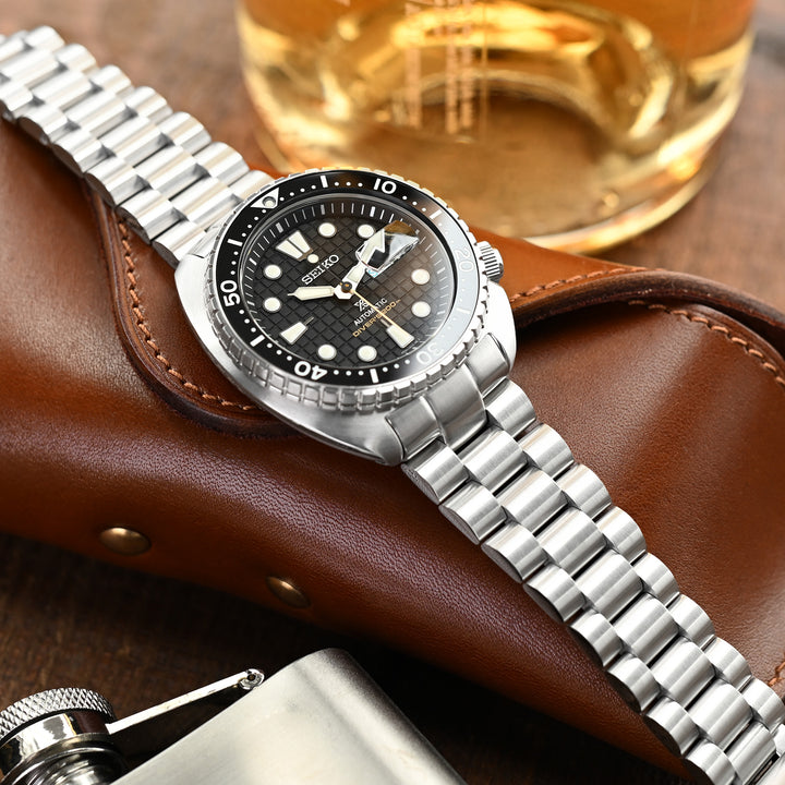 SEIKO 精工復刻海龜 SRP777 SRP775 SRPA21 (PADI) 代用鋼錶帶 總統帶 不鏽鋼 V形潛水扣專用帶