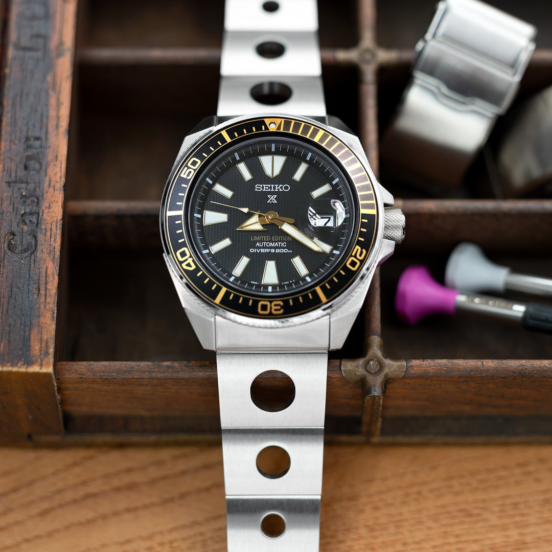 SEIKO 精工武士 SRPB51 SRPB09 SRPC93 代用鋼錶帶 圓環賽車款II 不鏽鋼 Baton潛水扣專用帶