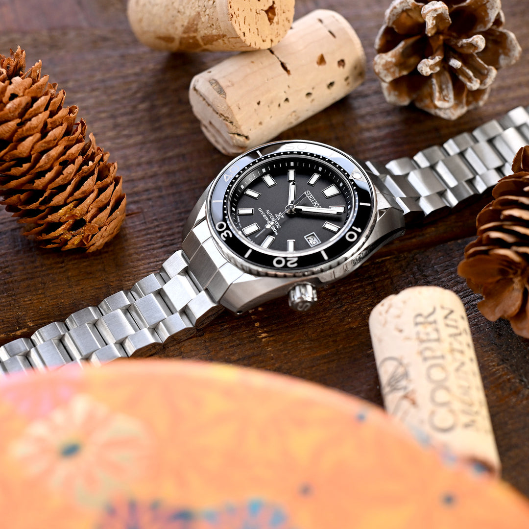 SEIKO 精工小MM SBDC001 SBDC031 SBDC081 代用鋼錶帶 凱撒三板式 不鏽鋼 V形潛水扣專用帶