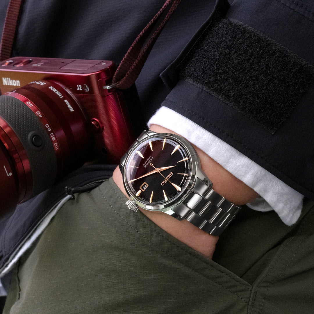 SEIKO 精工雞尾酒系列 SRPB41 SSA345 SSA341 代用錶帶 超級3D三板式 不鏽鋼 V形潛水扣 中間拋光版