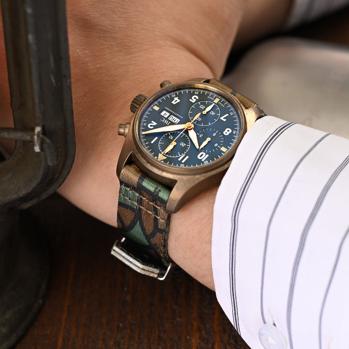 英國 HAVESTON 20mm 迷彩圖案 T-16-2P 尼龍錶帶