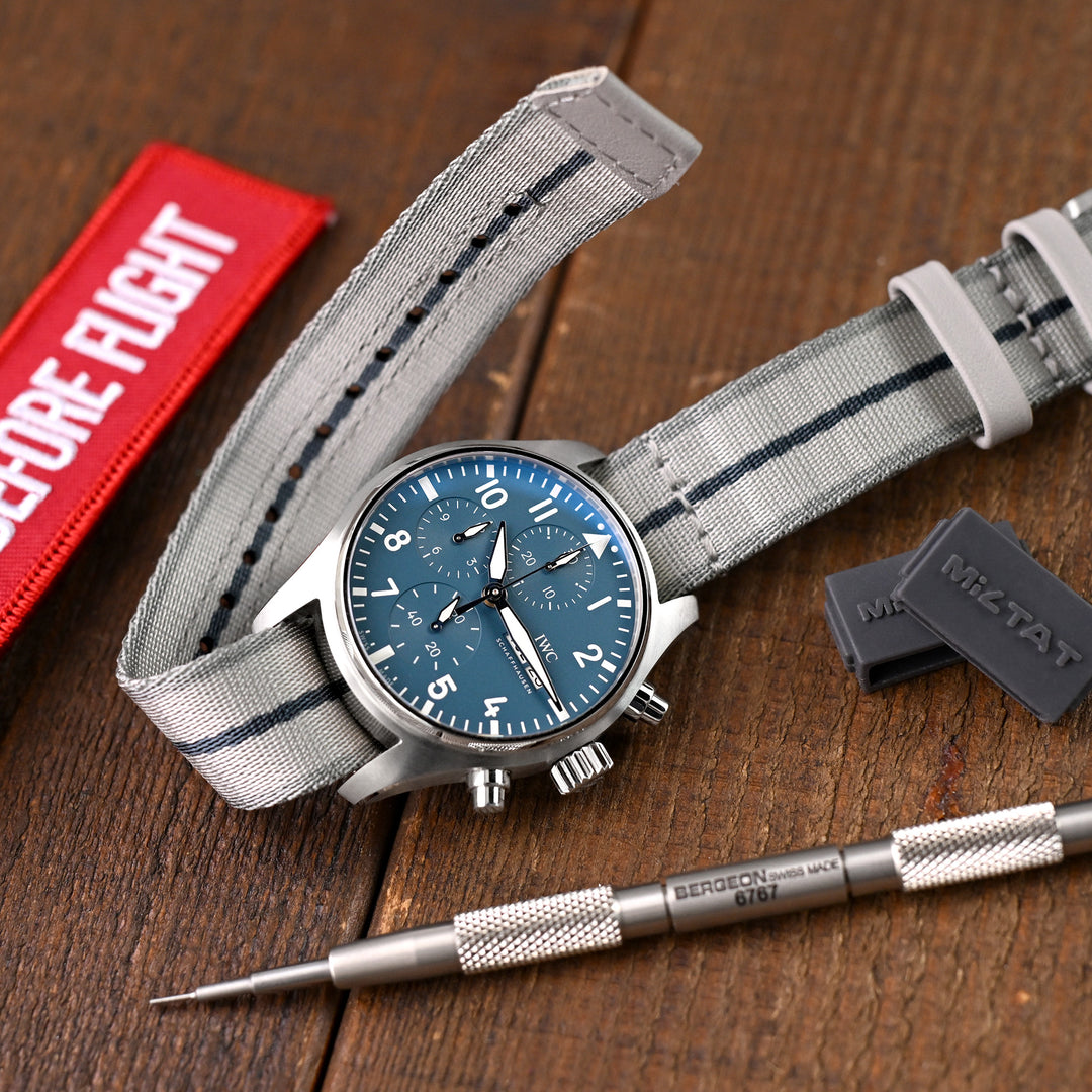 英國 HAVESTON 20mm或22mm 美國海軍迷彩方案"Measure-22" M-22 B 混合灰色尼龍錶帶