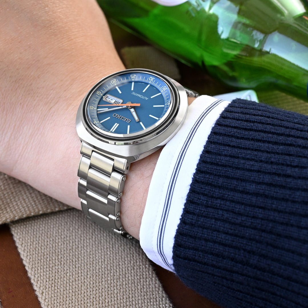 Metabind II PT  邁赫鉚釘II 拉扭 QR 快拆鋼錶帶，20mm或 22mm拉砂-免工具，直棒雙鎖式潛水錶扣