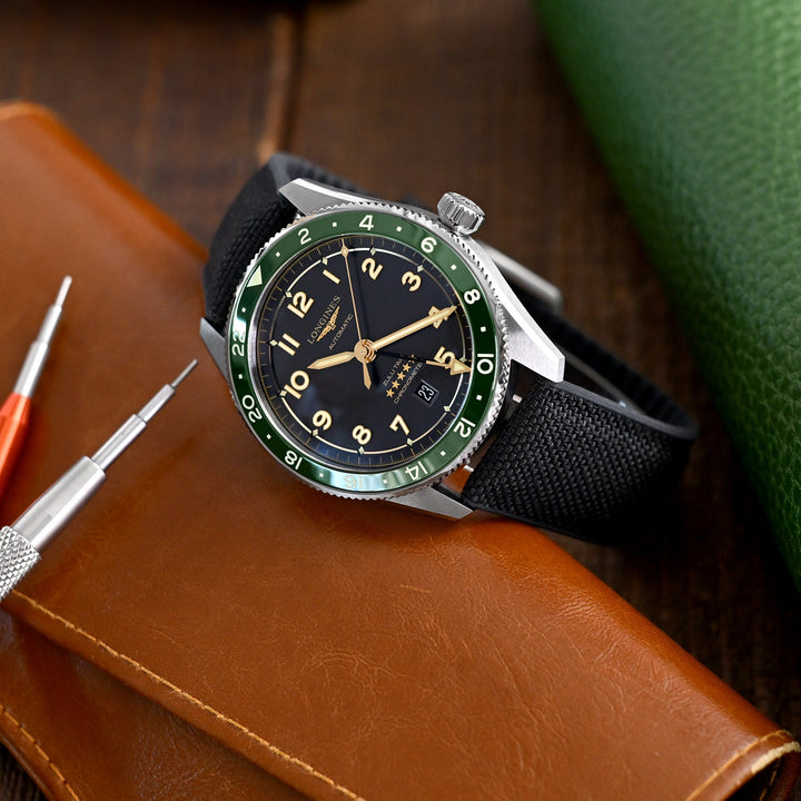 Longines Heritage Military 1938 Chronograph L2.790.4.53.3 Strapcode watch bands