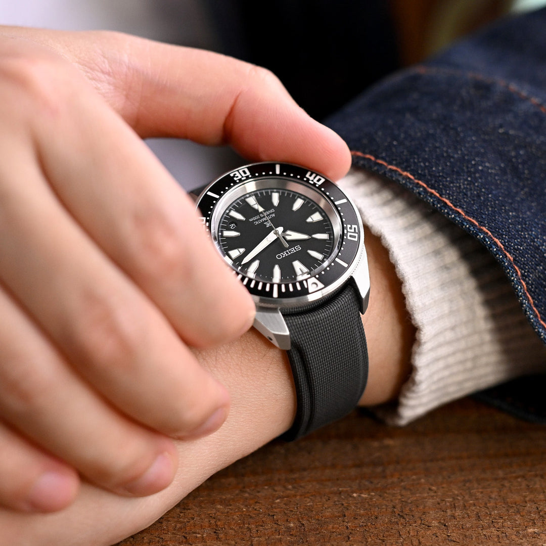 Seiko Prospex SRPL13 Mini Samurai Black Strapcode watch bands