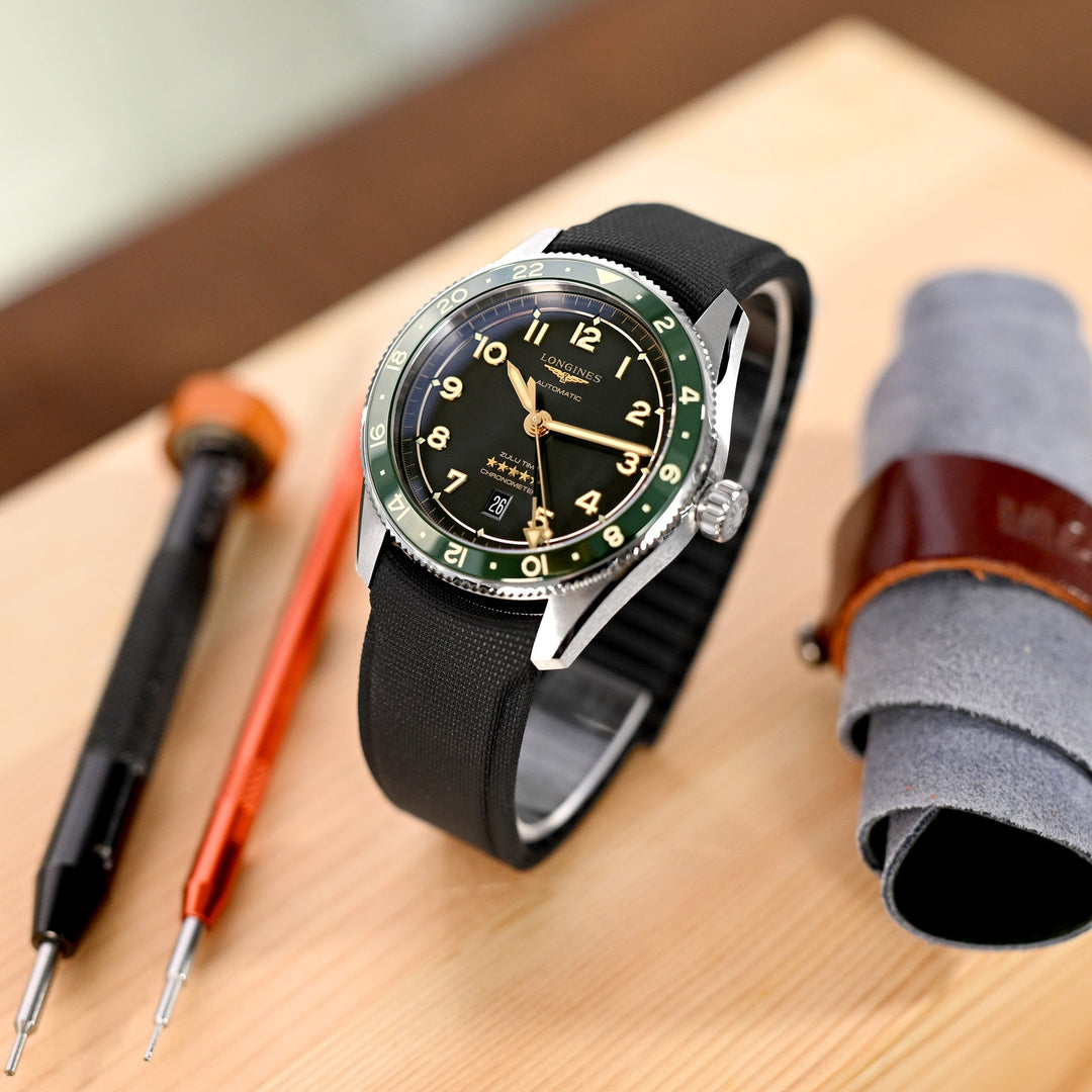 Longines Spirit ZULU Time, L3.812.4.63.2, automatic watch Strapcode watch bands