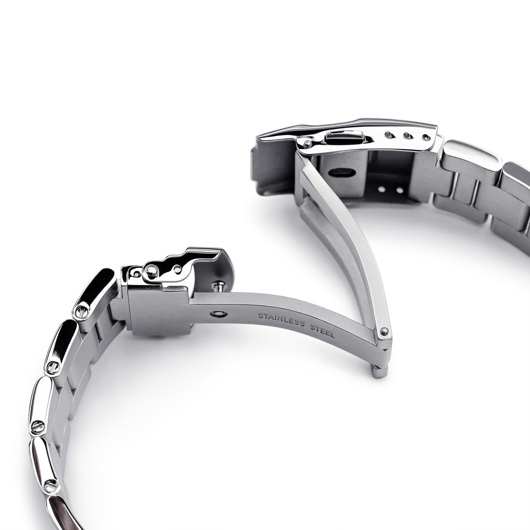 SEIKO 精工小MM SBDC001 SBDC031 SBDC081 代用鋼錶帶 超級三板式 不鏽鋼 潛水扣專用帶