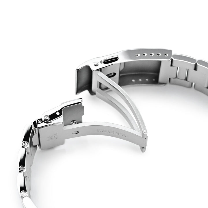 20mm Super-O Boyer for Orient Mako 40 Baton Diver Clasp Brushed Strapcode Watch Bands