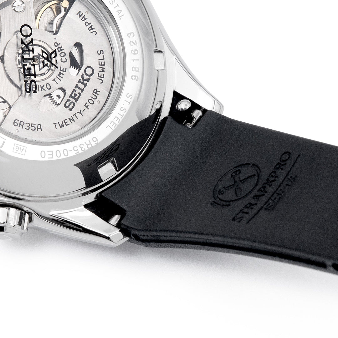 StrapXPro - SAP1A Rubber Strap for Seiko Alpinist SARB017 Series, Black Strapcode watch bands