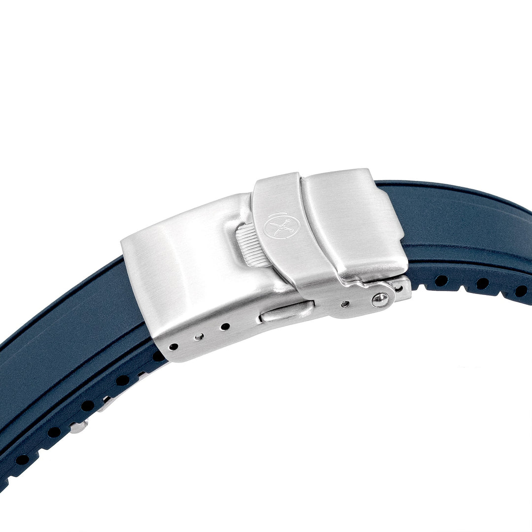 StrapXPro - SAP1A Rubber Strap for Seiko Alpinist SARB017 Series, Navy Blue Strapcode watch bands