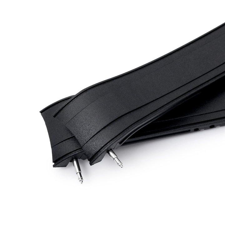 StrapXPro - SX2B Rubber Strap for New Seiko 5 Sports 40mm SRPE Series, Black Strapcode watch bands