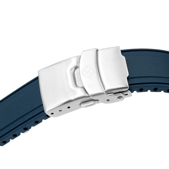 StrapXPro - SX2B Rubber Strap for New Seiko 5 Sports 40mm SRPE Series, Navy Blue Strapcode watch bands