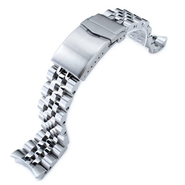 SEIKO 精工 5號運動型 5KX GMT 系列專用代用錶帶安哥斯五珠鋼帶 | 太空人錶帶