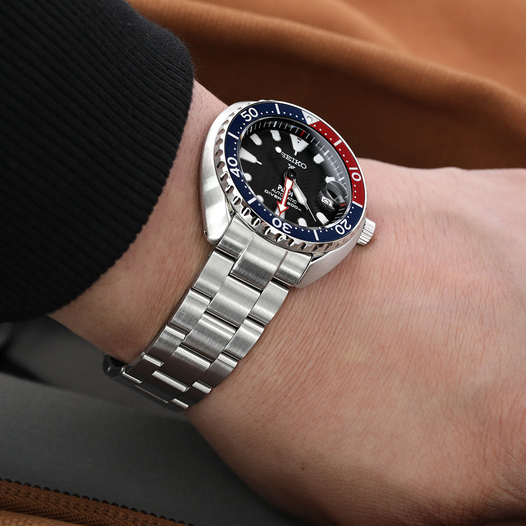 SEIKO 精工復刻小鮑魚 SRPC35 SBDY109 SBDY085 代用錶帶 超級3D三板式 不鏽鋼 SUB潛水扣專用帶