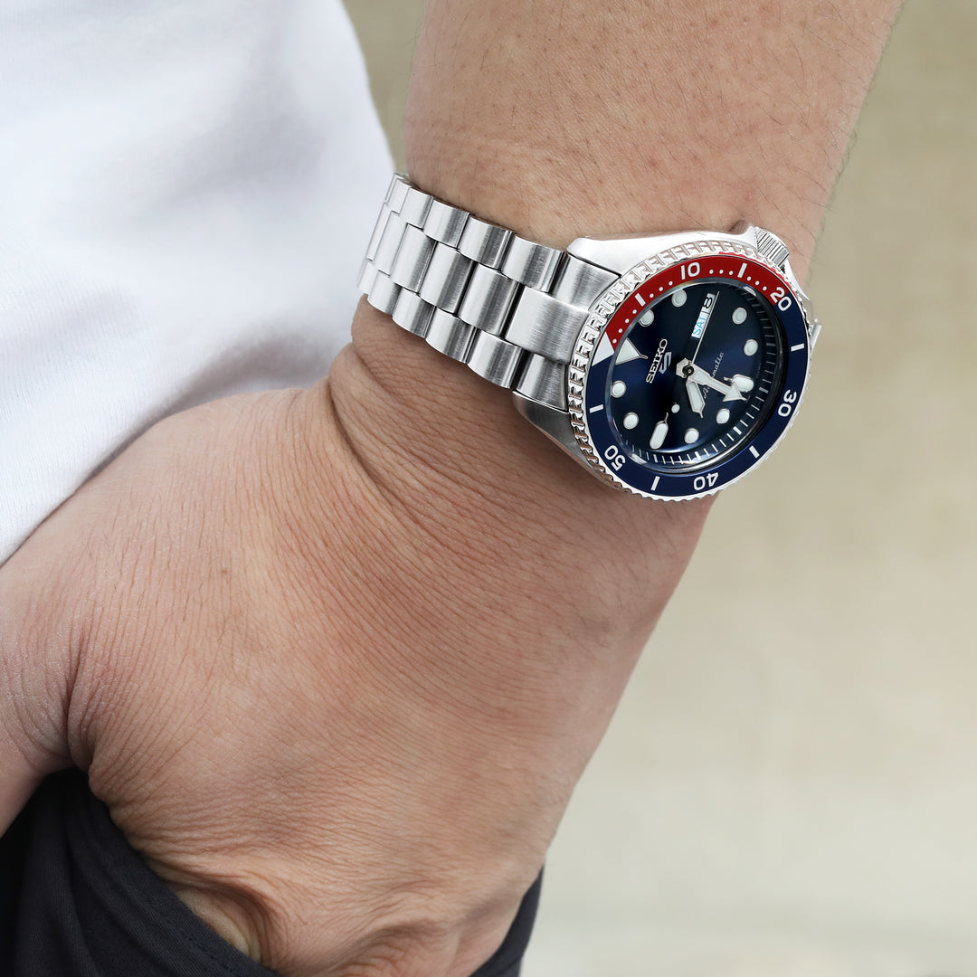 SEIKO 5 精工5號次世代重生 SRPD51 SRPD55 SBSA003 代用錶帶 總統帶 不鏽鋼 V形潛水扣專用帶