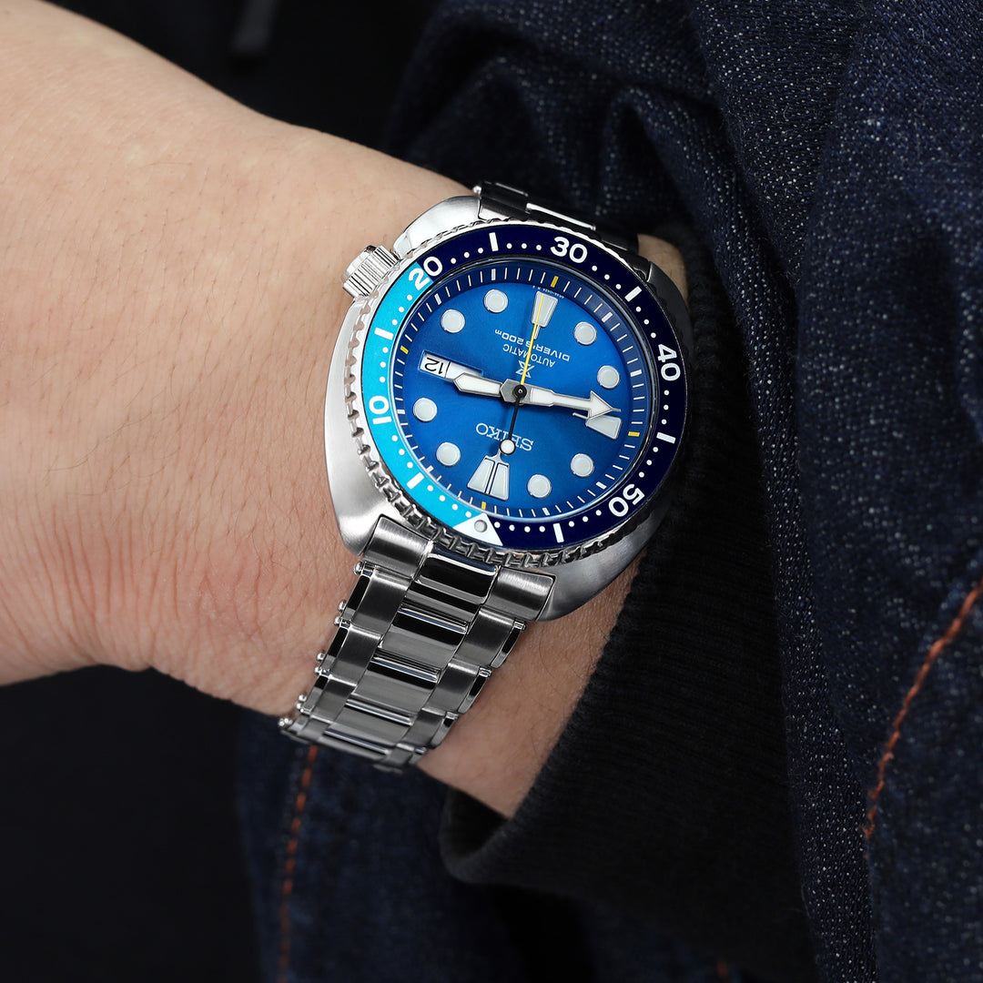 SEIKO 精工復刻海龜 SRP777 SRP775 SRPA21 (PADI) 代用鋼錶帶 邁赫鉚釘款 不鏽鋼 V形潛水扣 中間拋光版