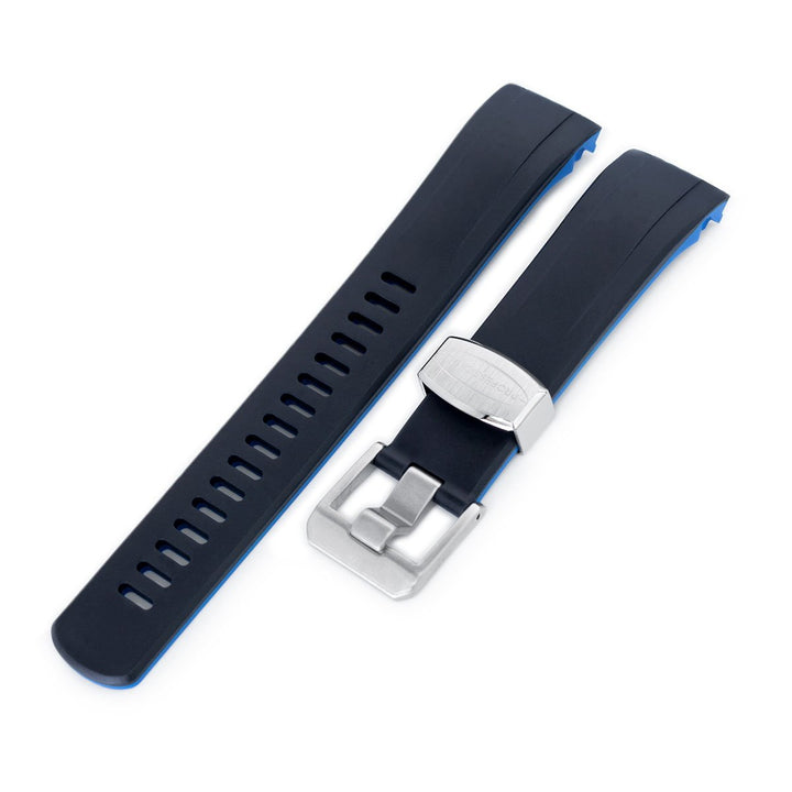 Seiko Samurai SRPB51 Crafter Blue BK/BL Rubber Straps | Strapcode