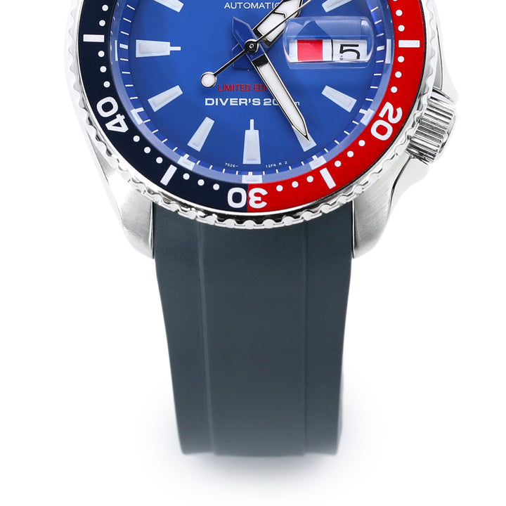 CB10 SEIKO精工水鬼SKX007 專用代用NBR橡膠錶帶 灰色