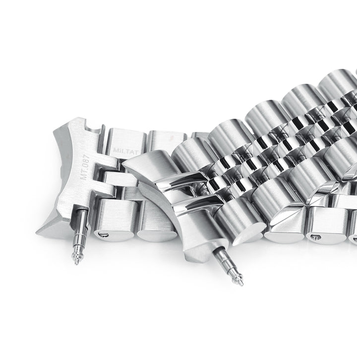 SEIKO精工水鬼SKX013專用代用帶新3D實心五珠 不鏽鋼拉砂V形潛水扣 錶帶
