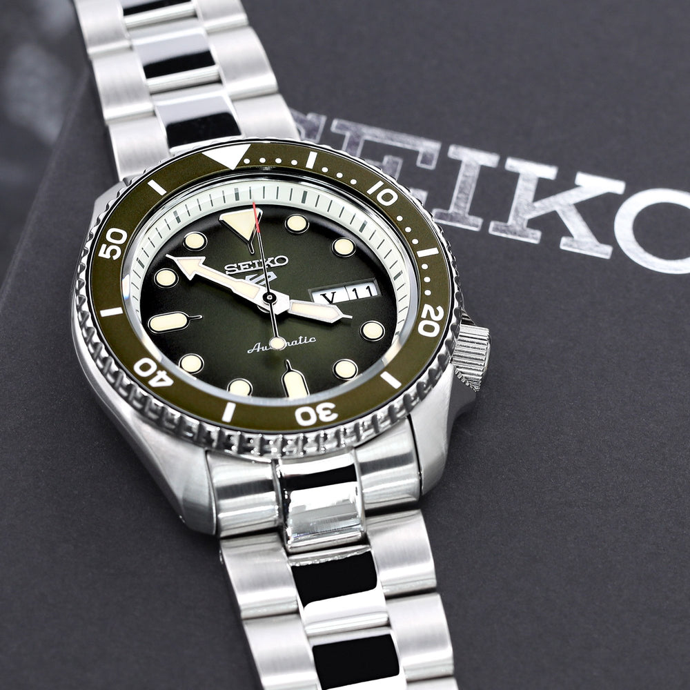 Seiko 5 Sports  SRPD75K1/ SBSA019 Khaki Suits Style new Cal. 4R36