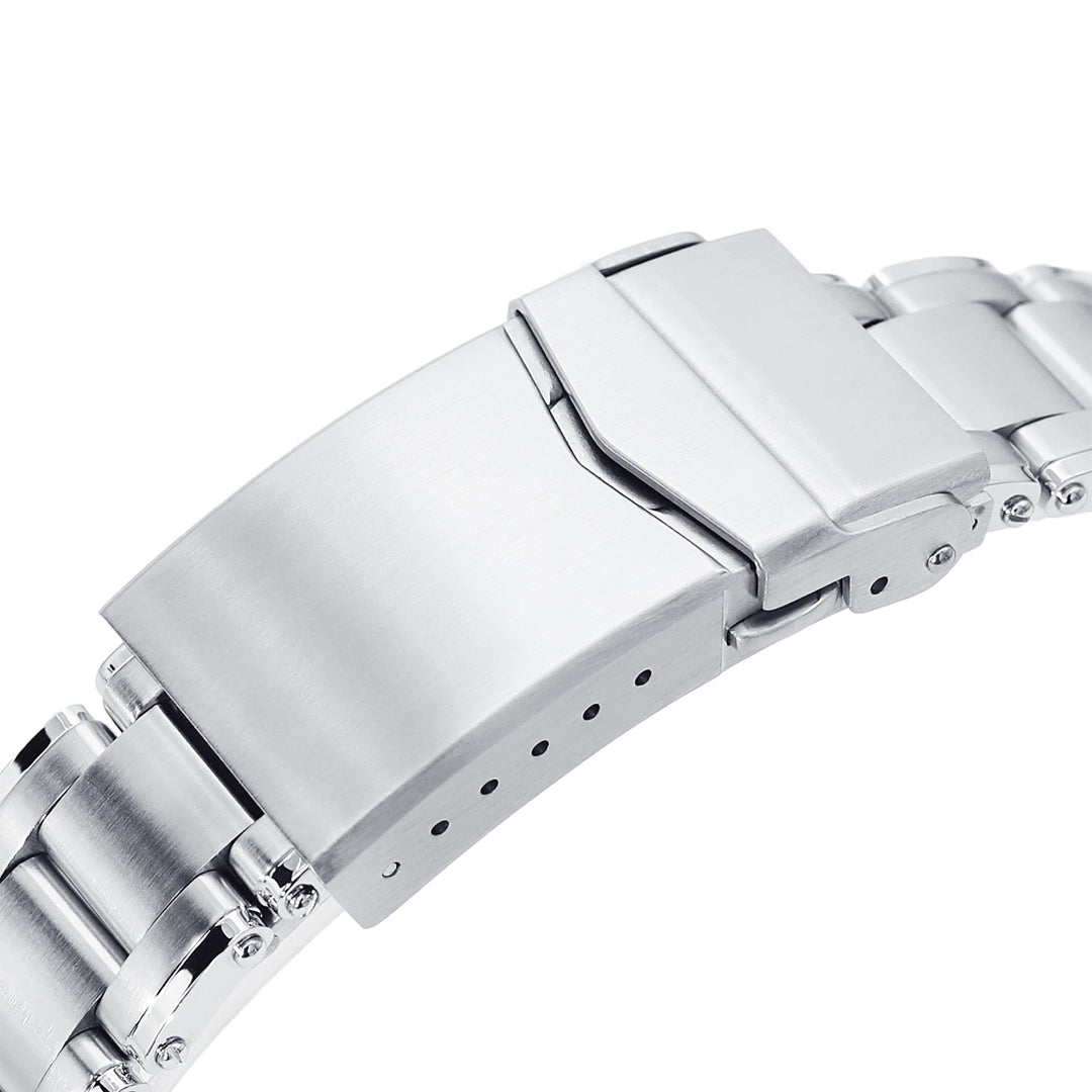 SEIKO精工水鬼SKX007 彎頭Metabind邁赫鉚釘代用鋼錶帶V扣拉砂