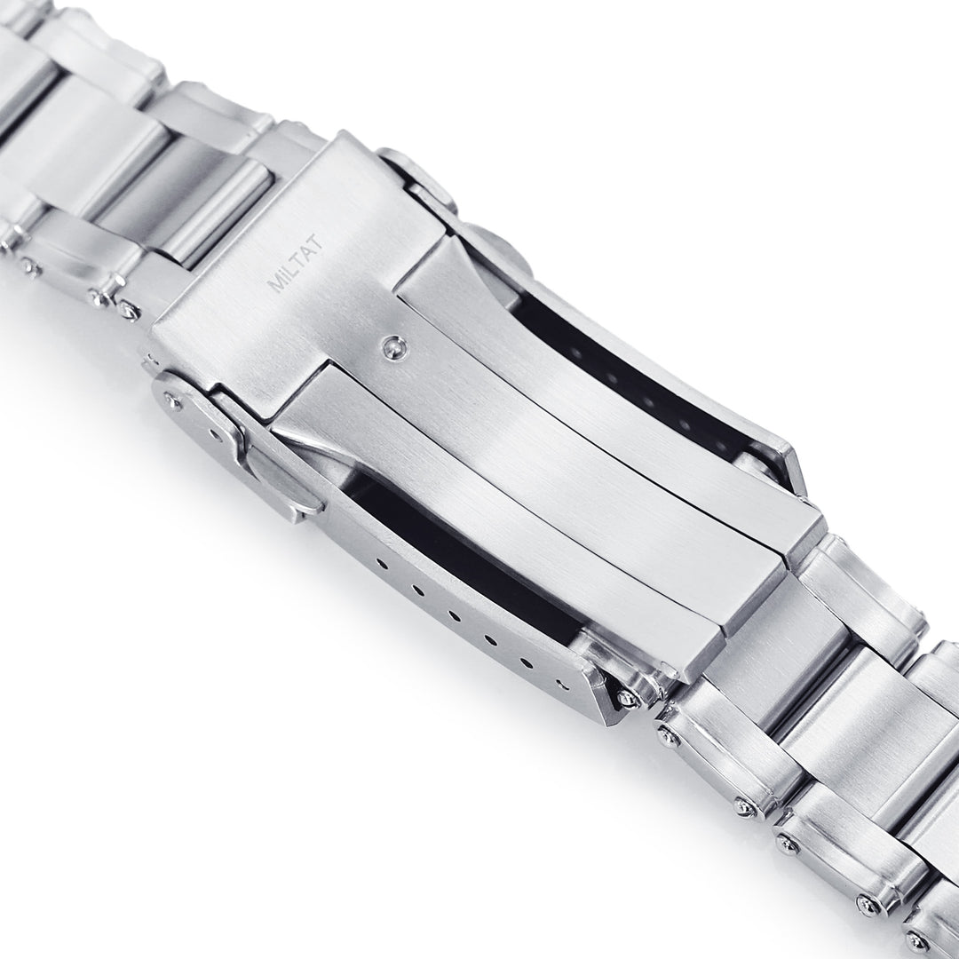 SEIKO精工水鬼SKX007 彎頭Metabind邁赫鉚釘代用鋼錶帶V扣拉砂