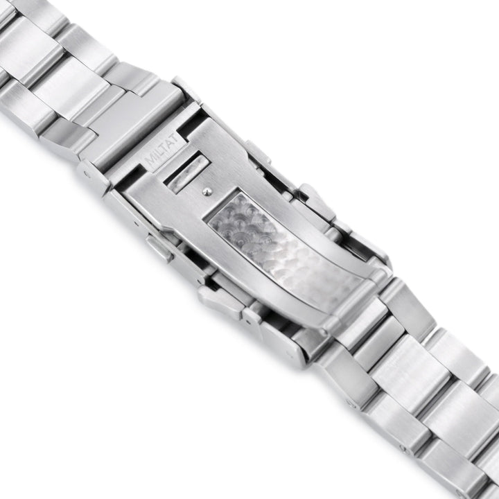 SEIKO精工經典海龜6309-7040專用代用錶帶超級3D三板式棘齒延長扣不鏽鋼拉砂