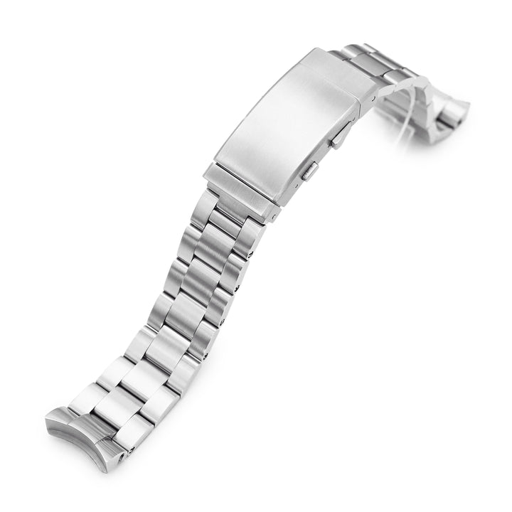 SEIKO精工SKX023代用錶帶 超級三板式不鏽鋼拉砂錶帶 潛水衣棘齒扣
