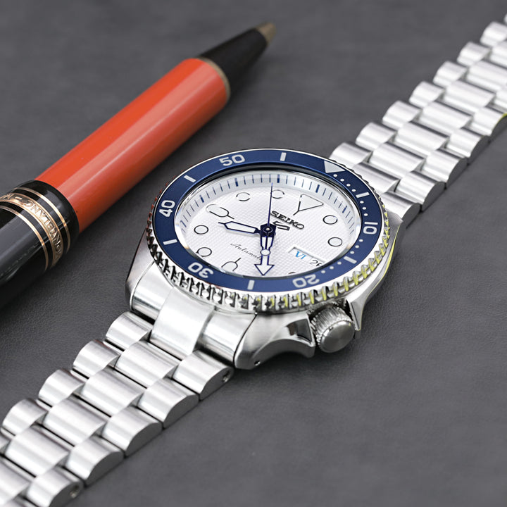 SEIKO 5 精工5號次世代重生 SRPD51 SRPD55 SBSA003 代用錶帶 總統帶 不鏽鋼 V形潛水扣專用帶