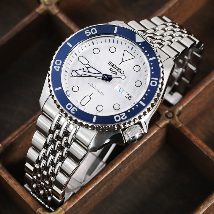SEIKO 5 精工5號次世代重生 SRPD51 SRPD55 SBSA003 代用錶帶 Goma 高米實心BOR 不鏽鋼 V形潛水扣 中間拋光版
