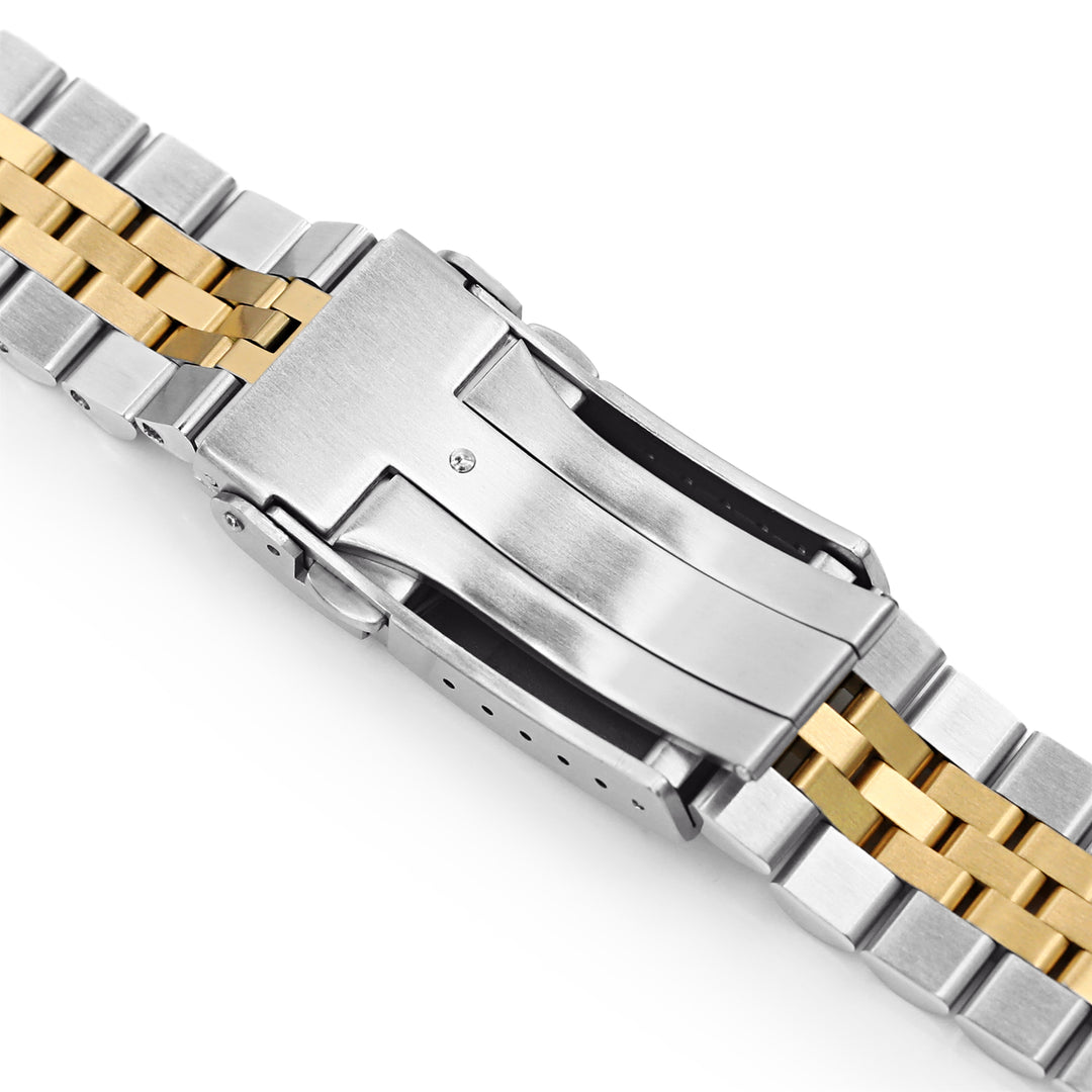 SEIKO 精工復刻海龜 SRP777 SRP775 SRPA21 (PADI) 代用鋼錶帶 經典實心五珠 不鏽鋼 V形潛水扣 中間電鍍金色版
