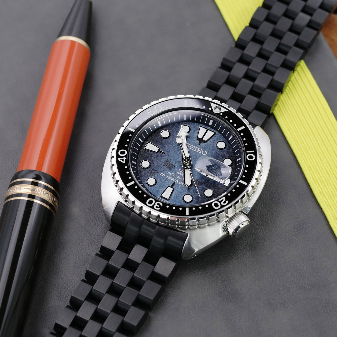Seiko King Turtle Save the Ocean SRPF77 Strapcode Watch Bands