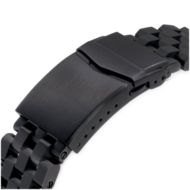 22mm Super Engineer II Watch Band for Seiko new Turtles SRPC49, 316L Stainless Steel Diamond-like Carbon (DLC coating) V-Clasp Strapcode Watch Bands
