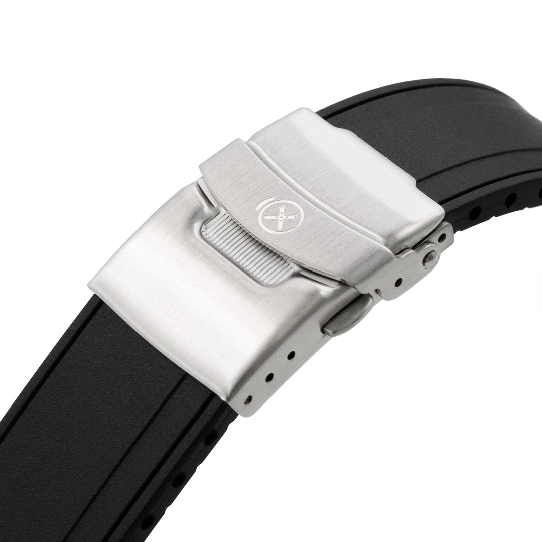 StrapXPro - SX1A Rubber Strap for Seiko SKX007, Black